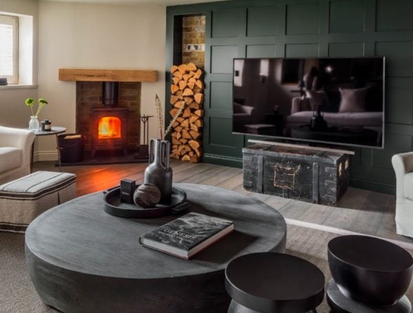 Interior design Kelly Hoppen fireplace