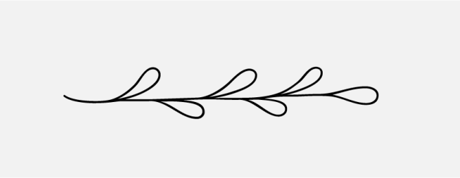 Line flower art